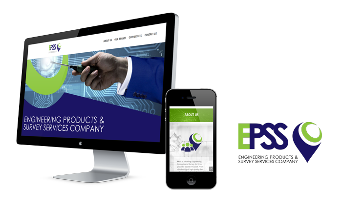 Website von EPSS auf Monitor und Smartphone, daneben das Logo