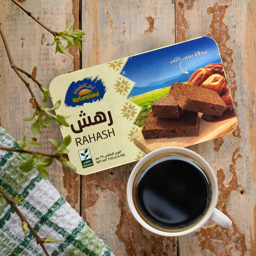 Instagram-Post Natureland Rahash mit Kaffee